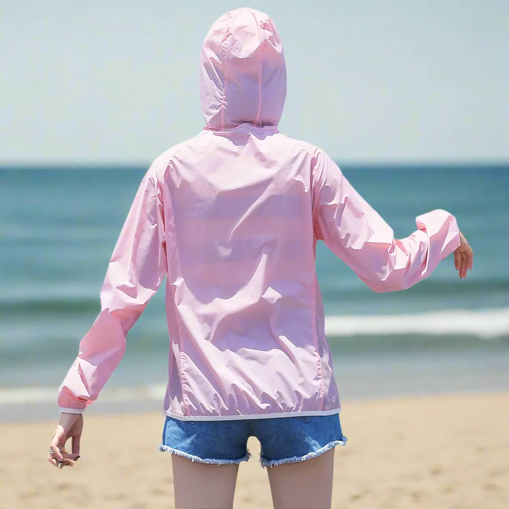 Anniou Women's Outdoor UV Hoodie Cycling Jacket