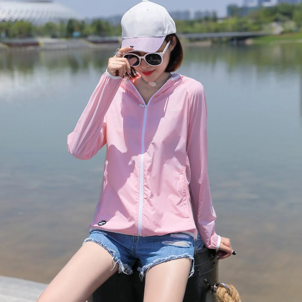 Anniou Women's Outdoor UV Hoodie Cycling Jacket