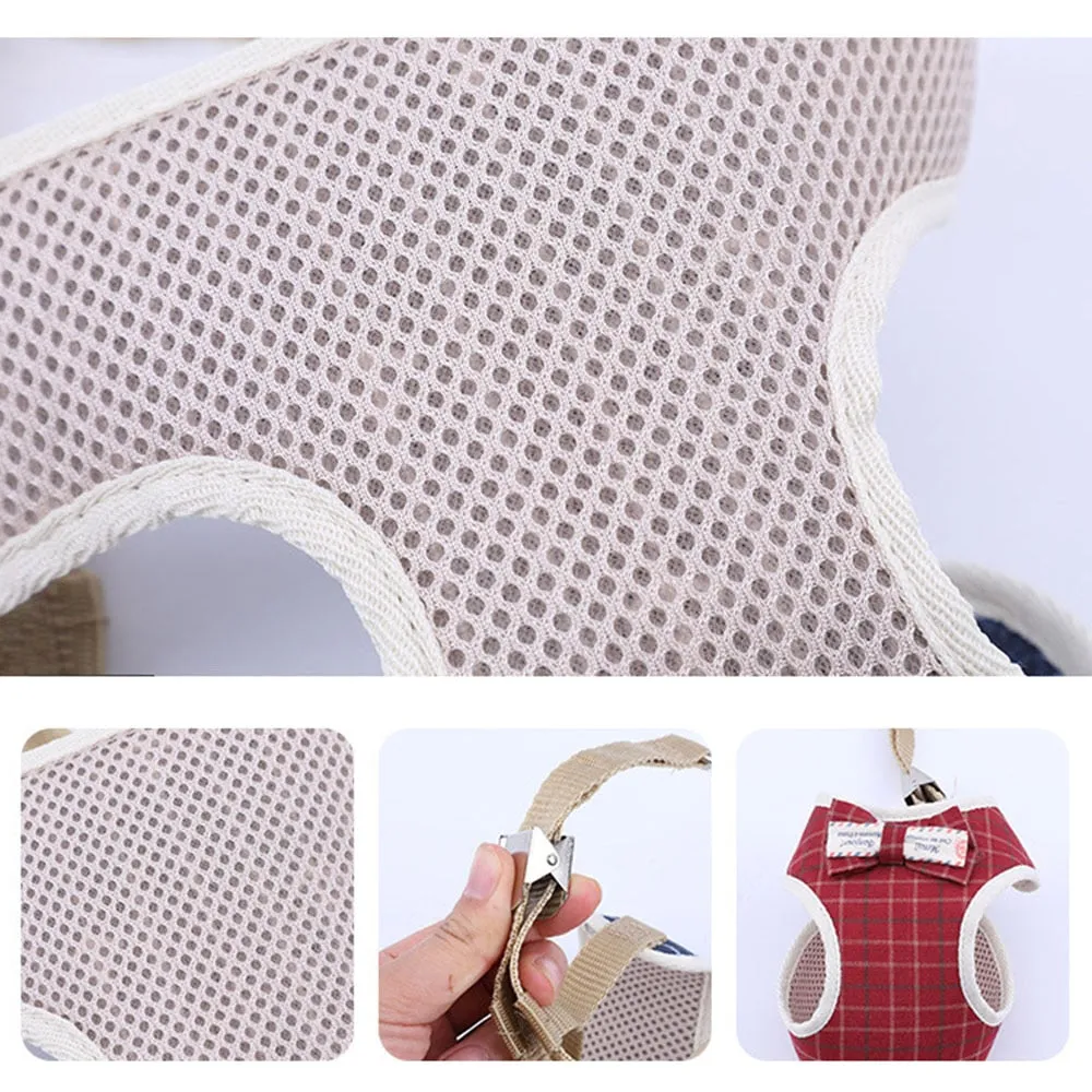Bowknot Cat Harness and Leash Set