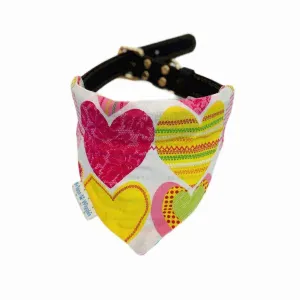 Candy Hearts Pastel Dog Bandana - Valentine's Day and Spring Style