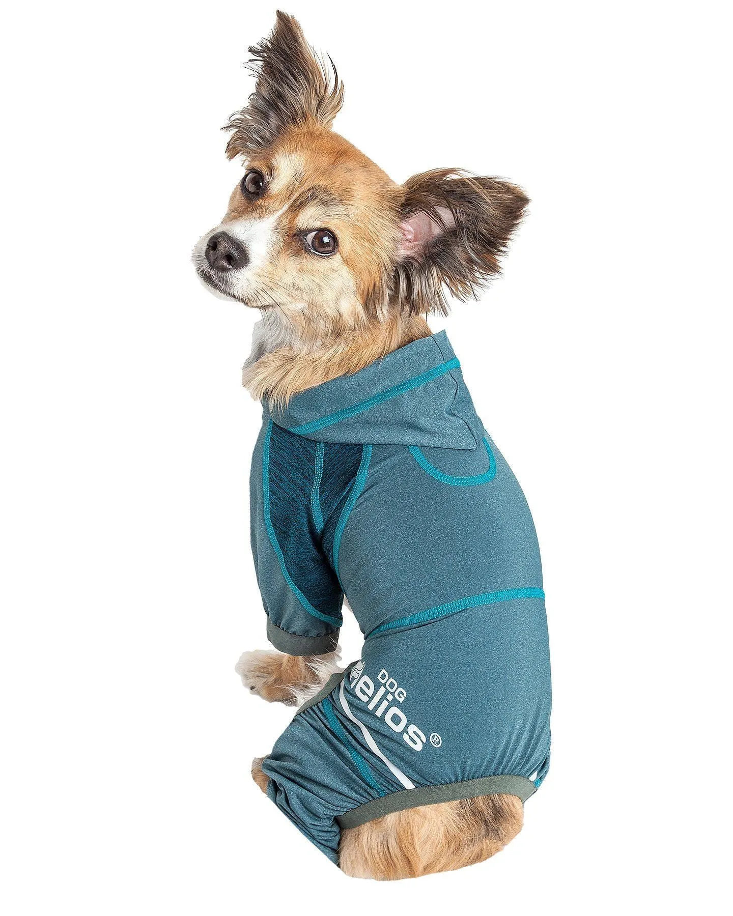Dog Helios ® 'Namastail' Lightweight 4-Way-Stretch Yoga Performance Dog Tracksuit Hoodie