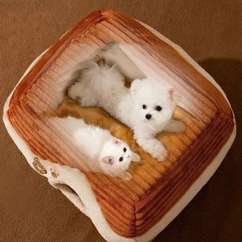 Dog House Foldable Outdoor Waterproof Pet House for Small Dogs Cats Kitten Puppy Cave Nest with Pets Pad Bed Tent Supplies