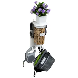 Dog Leash Holder for Wall, Dog Storage Organizer with 4.75" Dog Shelf