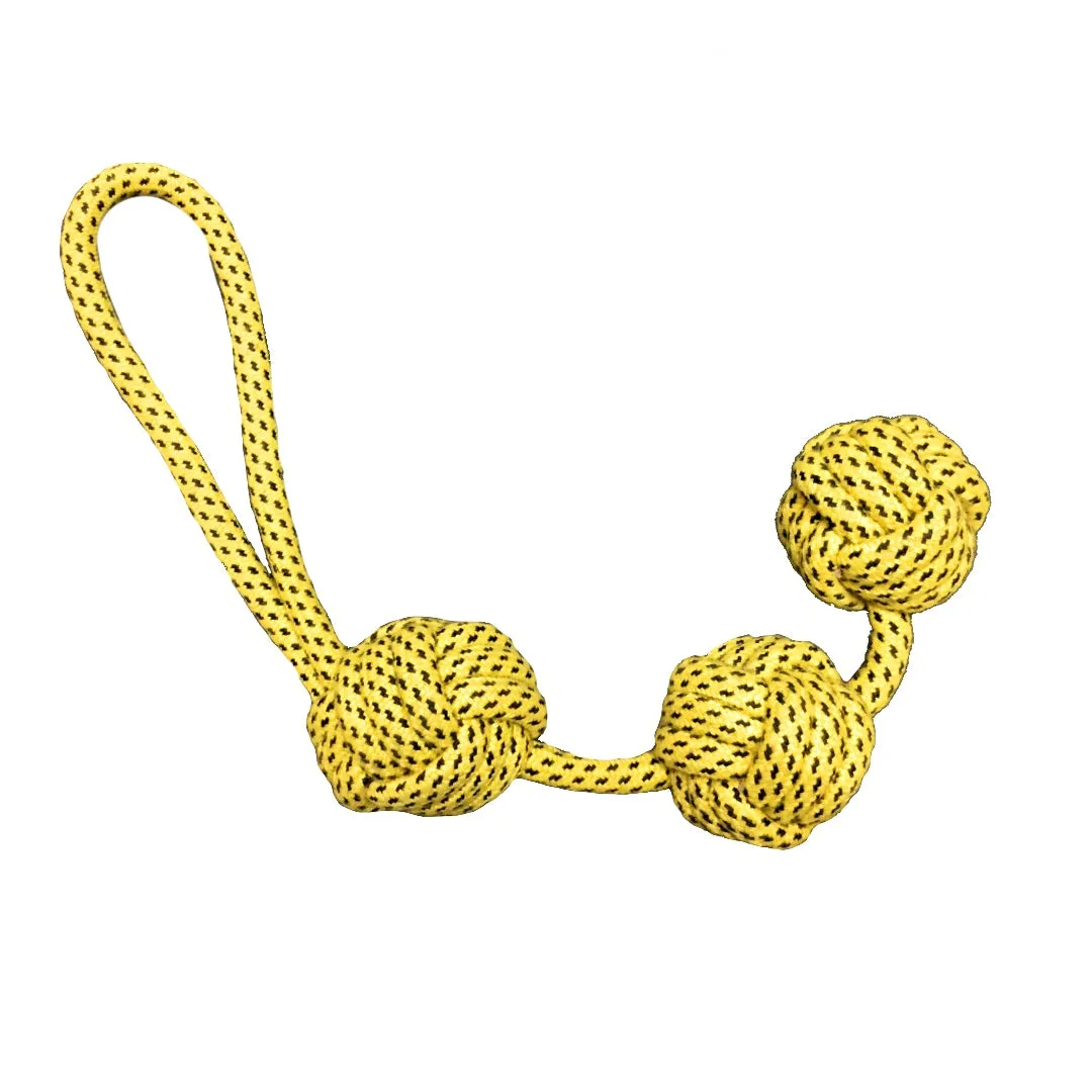 Dog Rope Toy -Triple Ball Long Rope Pet Toy