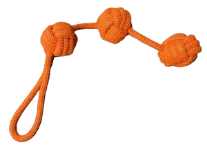 Dog Rope Toy -Triple Ball Long Rope Pet Toy