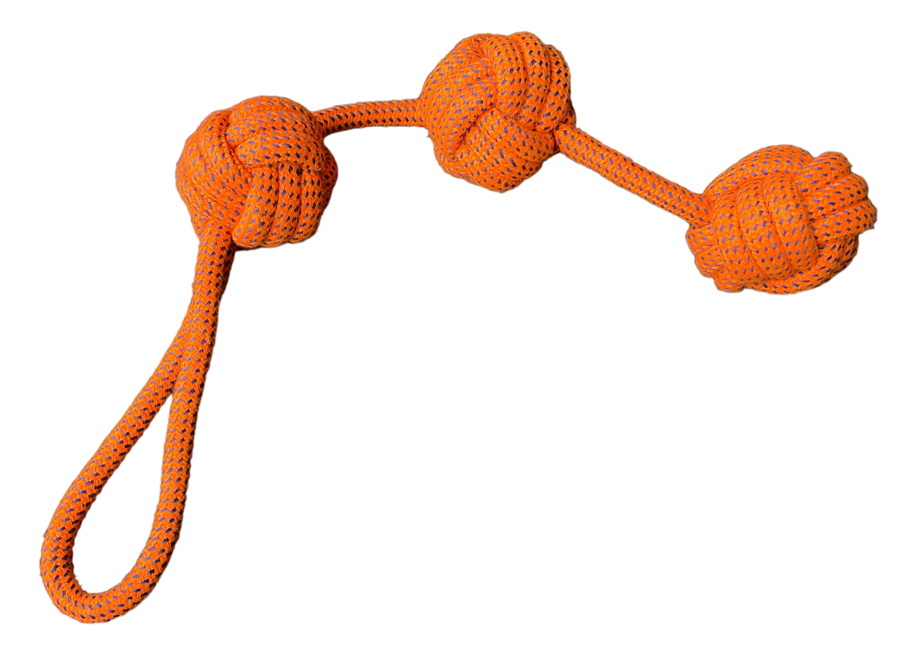 Dog Rope Toy -Triple Ball Long Rope Pet Toy