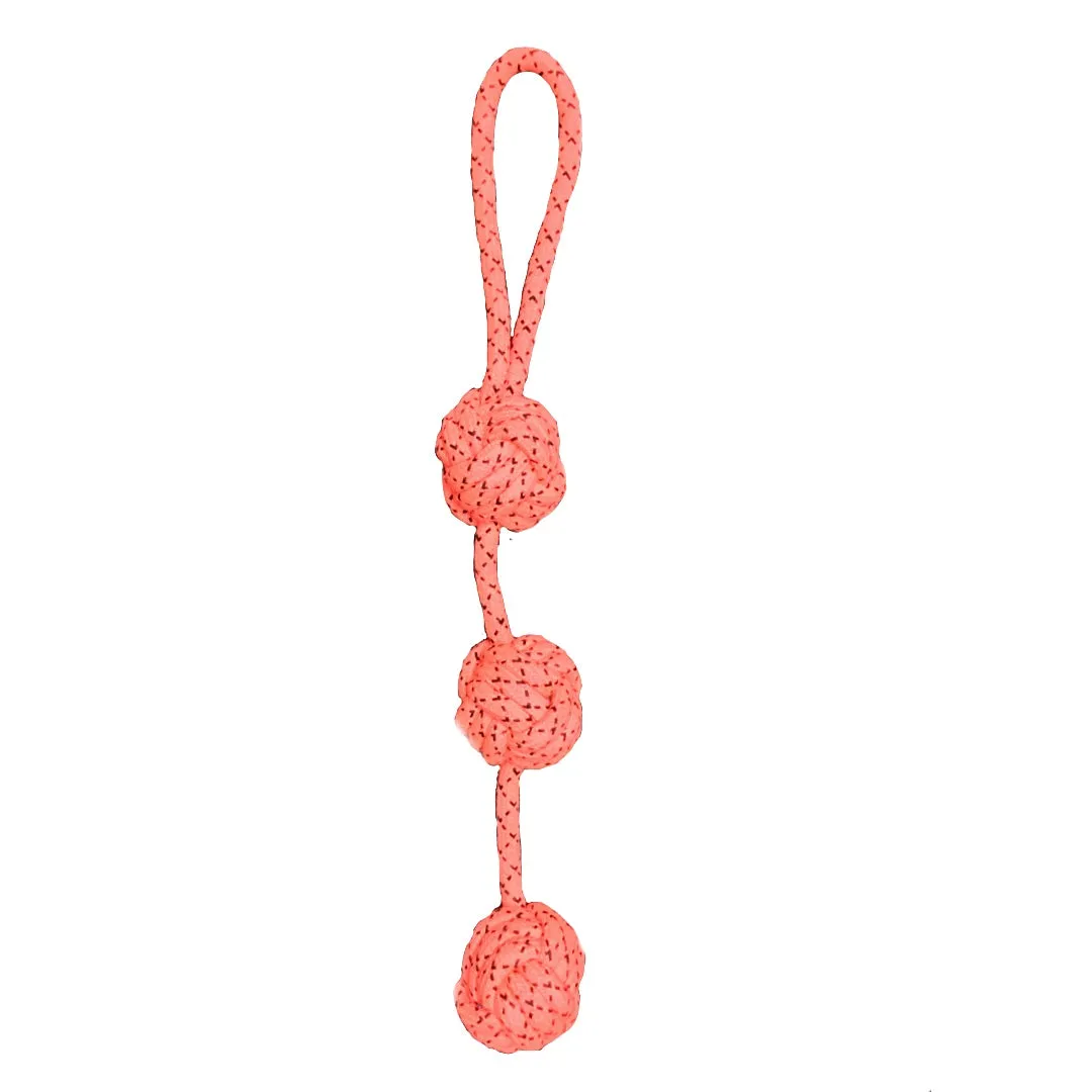 Dog Rope Toy -Triple Ball Long Rope Pet Toy