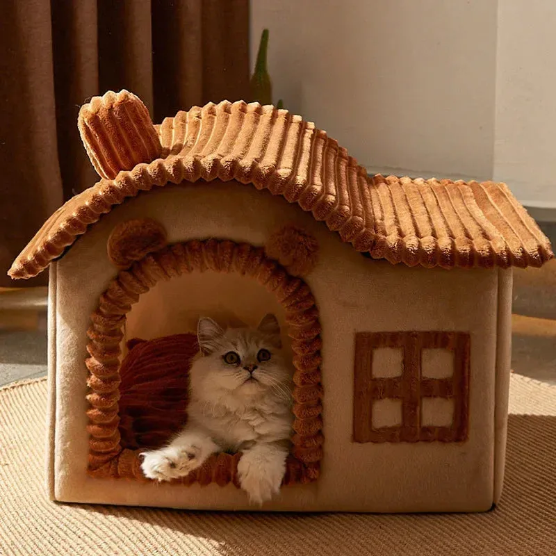Foldable Warm Dog Cat Bed Kennel Mat