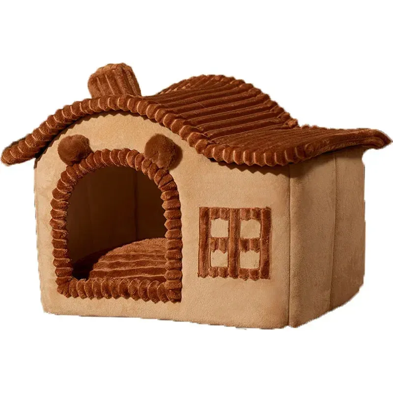 Foldable Warm Dog Cat Bed Kennel Mat