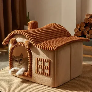 Foldable Warm Dog Cat Bed Kennel Mat