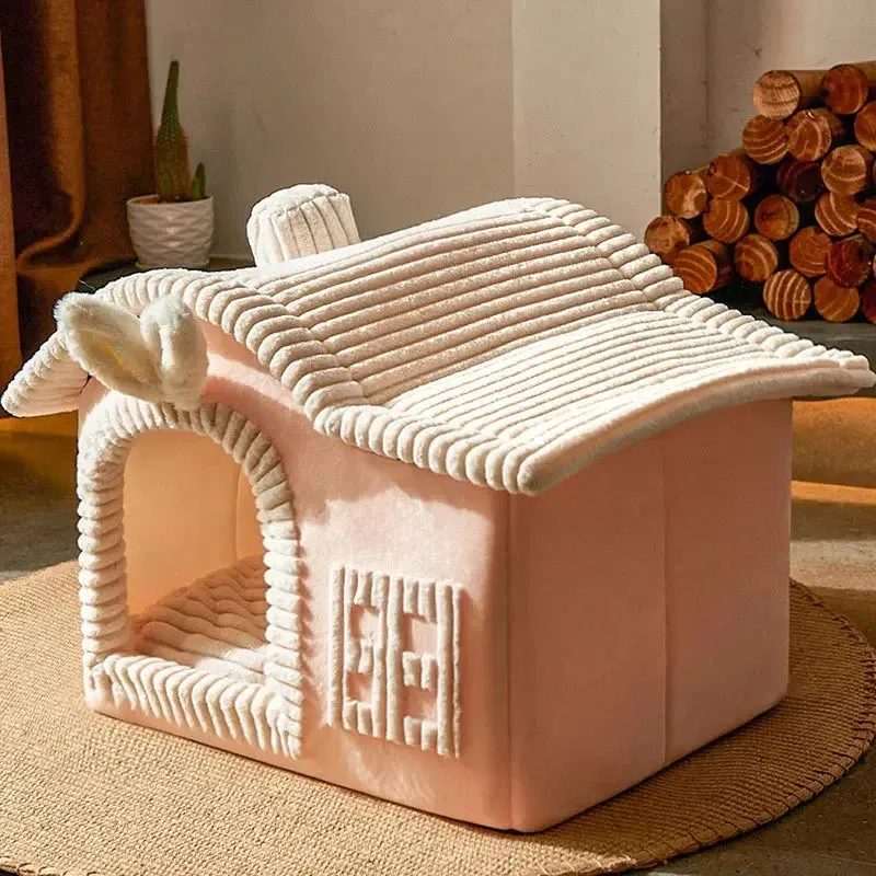 Foldable Warm Dog Cat Bed Kennel Mat