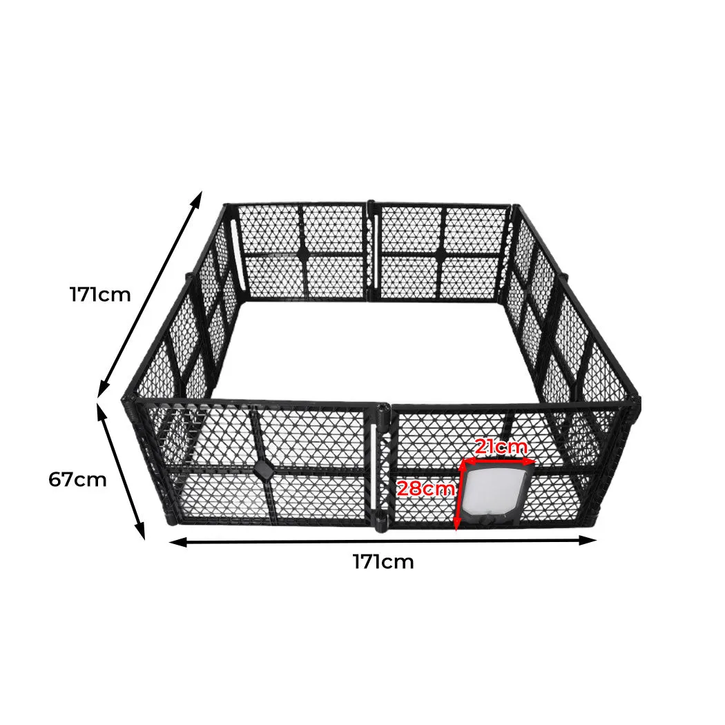 Garden Outdoor Pet Playpen Foldable 8 Panels