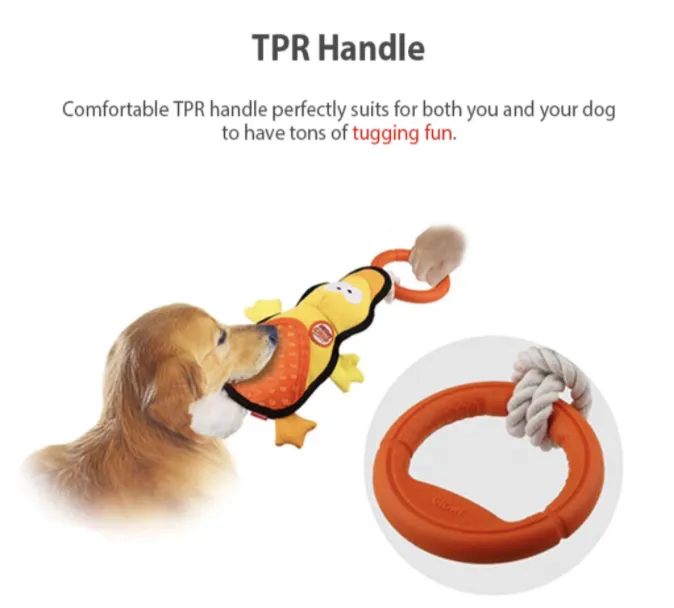 GiGwi Iron Grip Series: Pet Tug Toys - Crocodile, Duck, Tiger