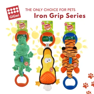 GiGwi Iron Grip Series: Pet Tug Toys - Crocodile, Duck, Tiger