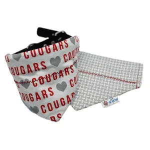 Handmade Reversible I Love Houston Cougars Bandana | U of H Pride