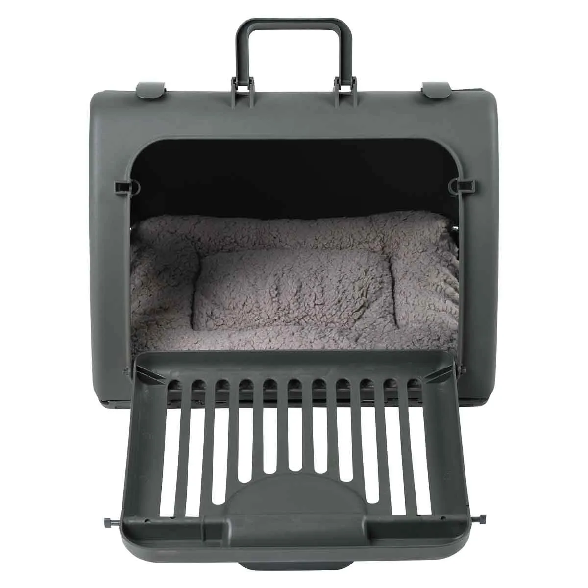 Lexi & Me Collapsible Cat Carrier with Mat Charcoal