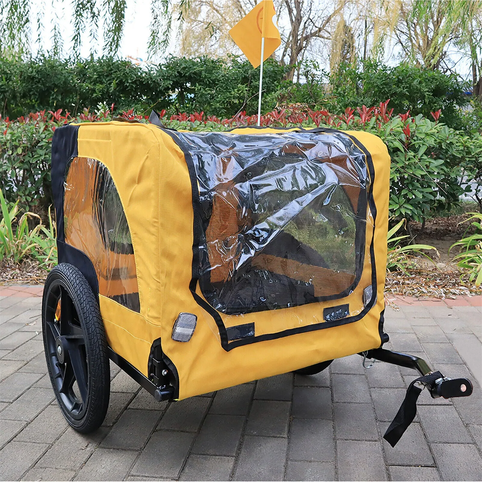 Pet Carrier Dog Bike Bicycle Trailer Stroller Jogging for Small & Large Dogs HOT