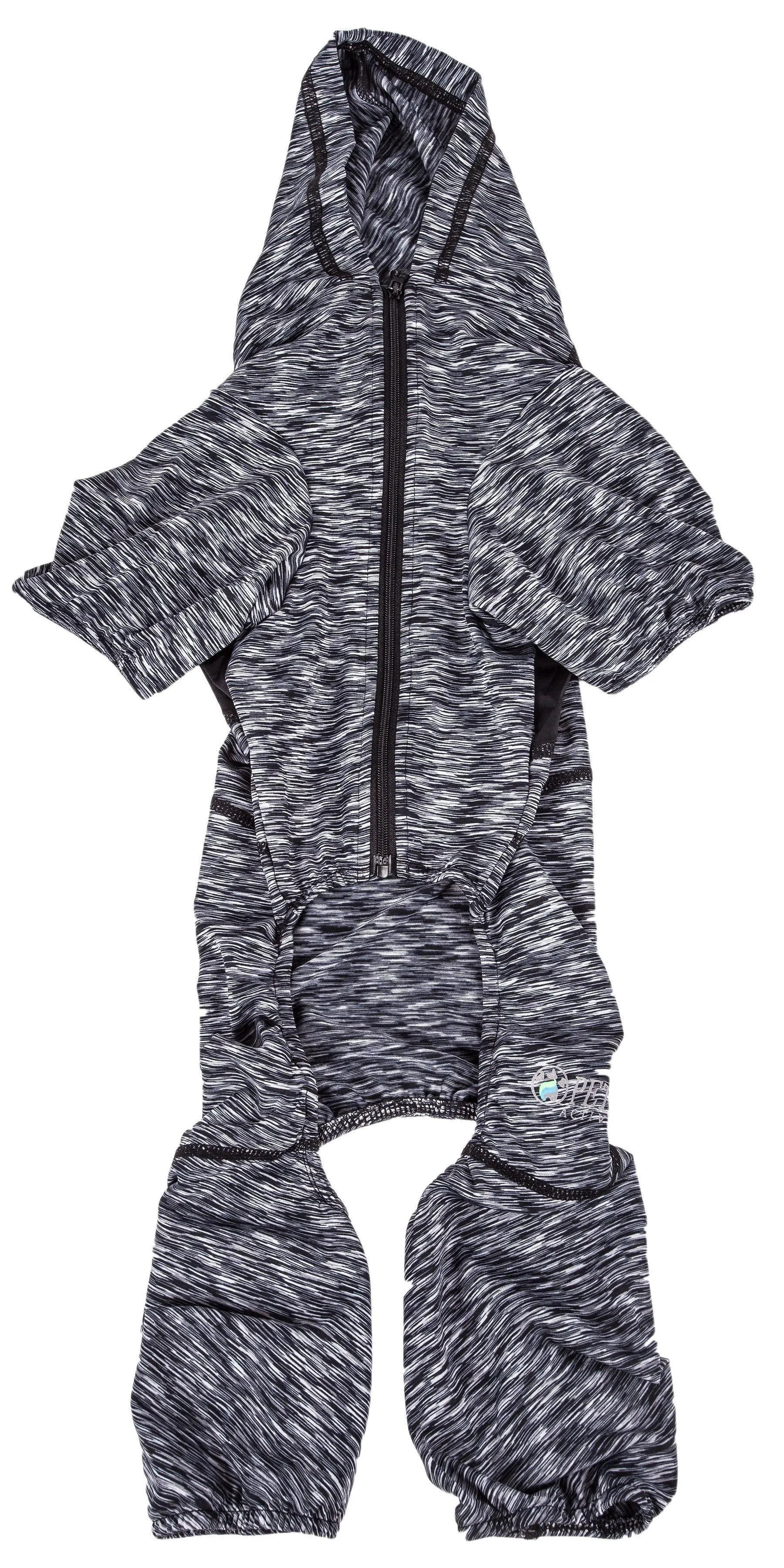Pet Life ® Active 'Downward Dog' 4-Way-Stretch Fitness Yoga Dog Tracksuit Hoodie