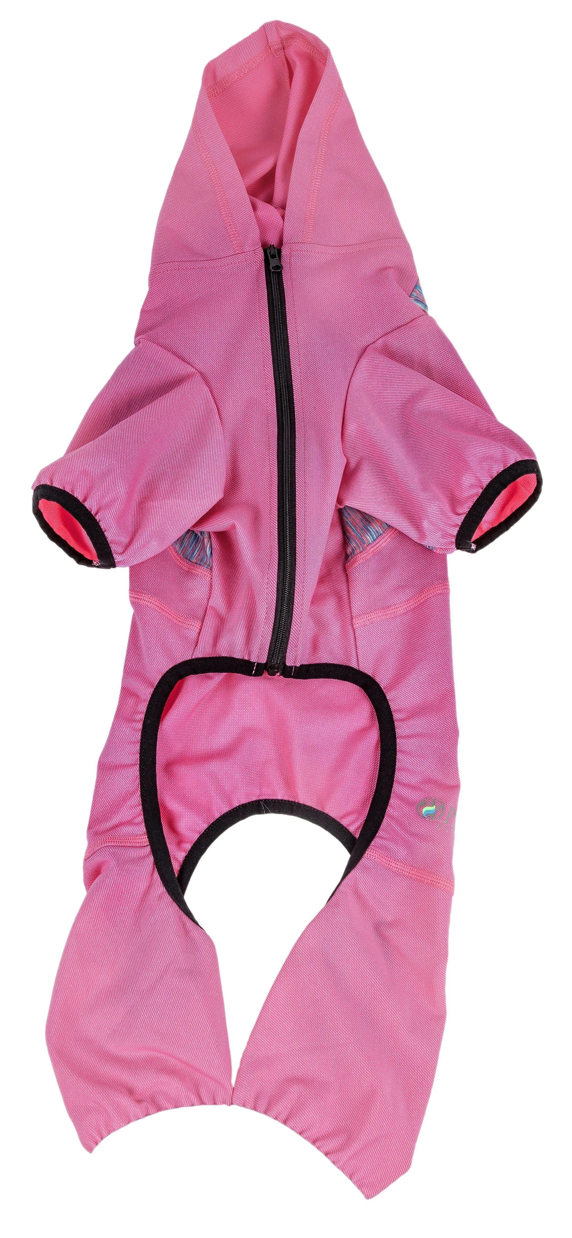 Pet Life ® Active 'Pawsterity' Mediumweight 4-Way-Stretch Yoga Fitness Dog Tracksuit Hoodie