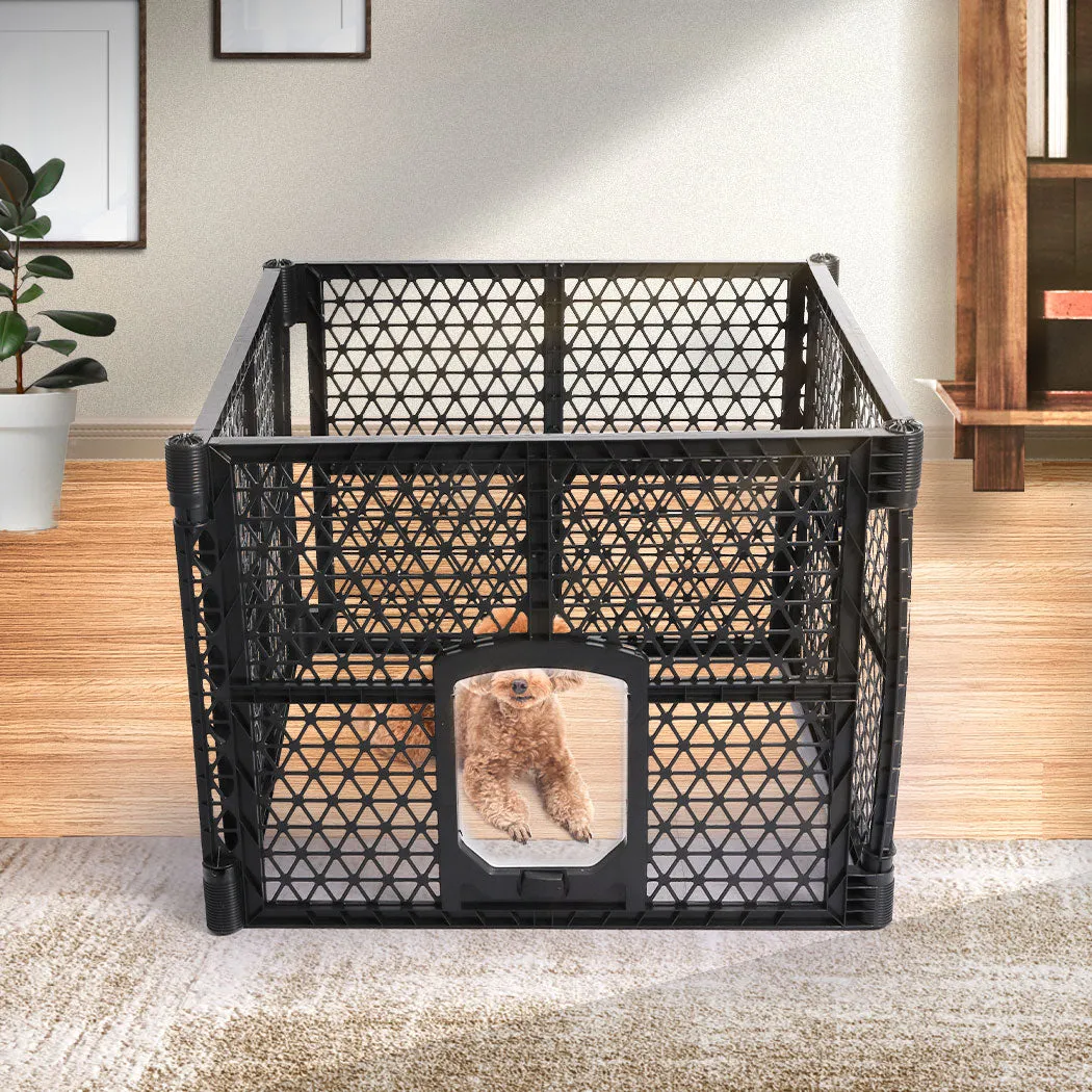 Pet Playpen Foldable Protable Dog Play Pens Plastic Garden Outdoor 4 Panels