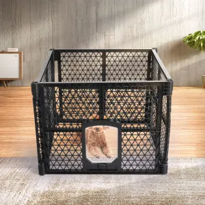 Pet Playpen Foldable Protable Dog Play Pens Plastic Garden Outdoor 4 Panels