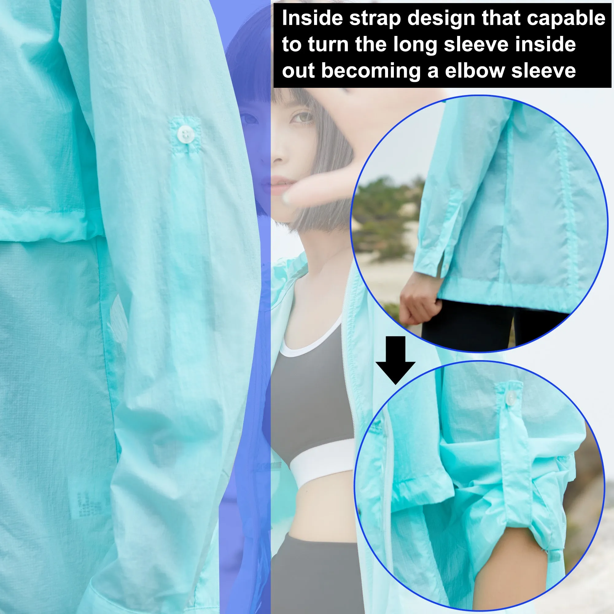 Sidiou Group Anniou UPF40  Sunproof Windbreaker Hoodie Jacket Quick Dry Breathable Waterproof Coat For Cycling Sun Protection Jackets