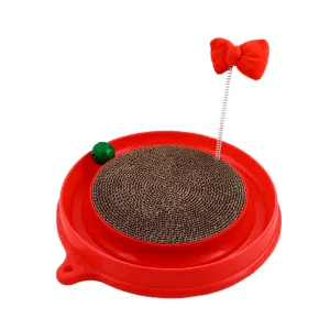 Silver Paw Holiday Circuit with Scratch Pad Cat Toy