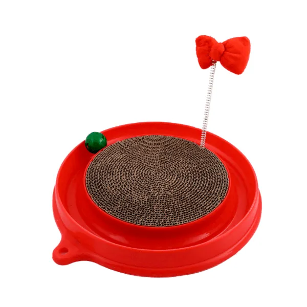 Silver Paw Holiday Circuit with Scratch Pad Cat Toy