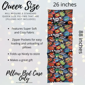 Super Hero Pow Pillow Bed Case, Floor Lounger Holiday Gift for Supers
