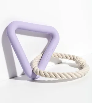 Wild One Triangle Tug Dog Chew Toy (Lilac)