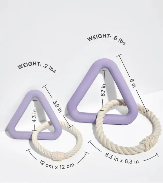 Wild One Triangle Tug Dog Chew Toy (Lilac)
