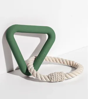 Wild One Triangle Tug Dog Chew Toy (Spruce)