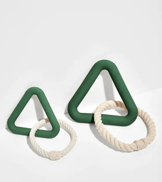 Wild One Triangle Tug Dog Chew Toy (Spruce)