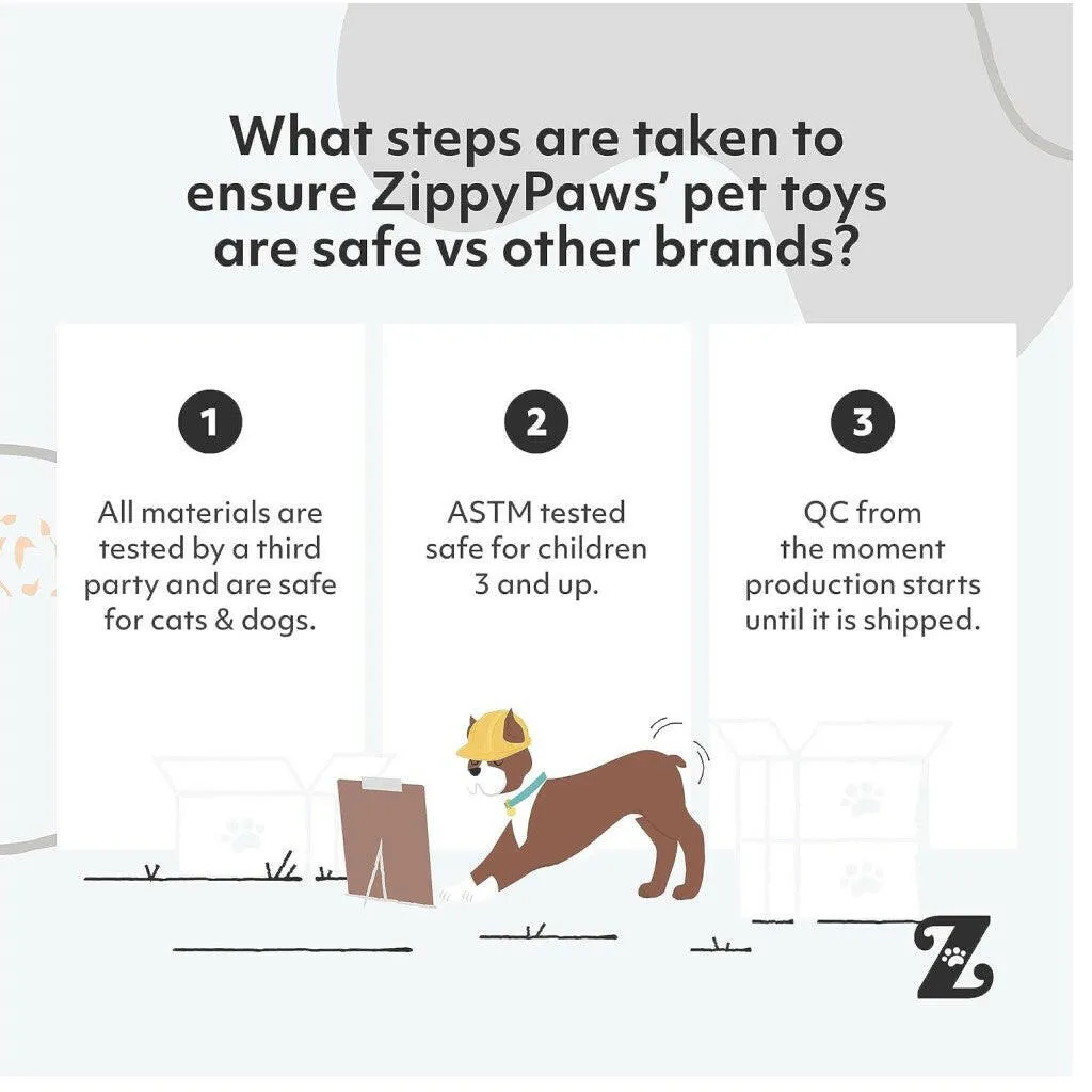 Zippy Paws Tuff Cactus Squeaky Plush Tuff Toy for Dogs (Large)